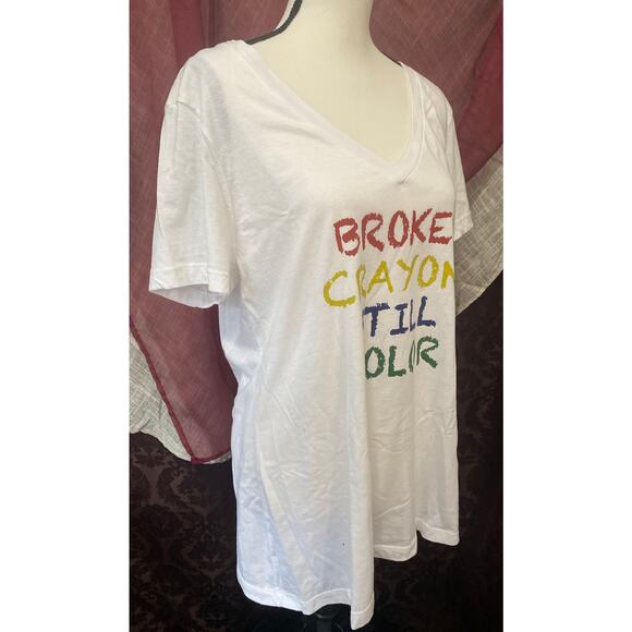 Broken Crayons still Color Tee, size XL - Picture 4 of 6